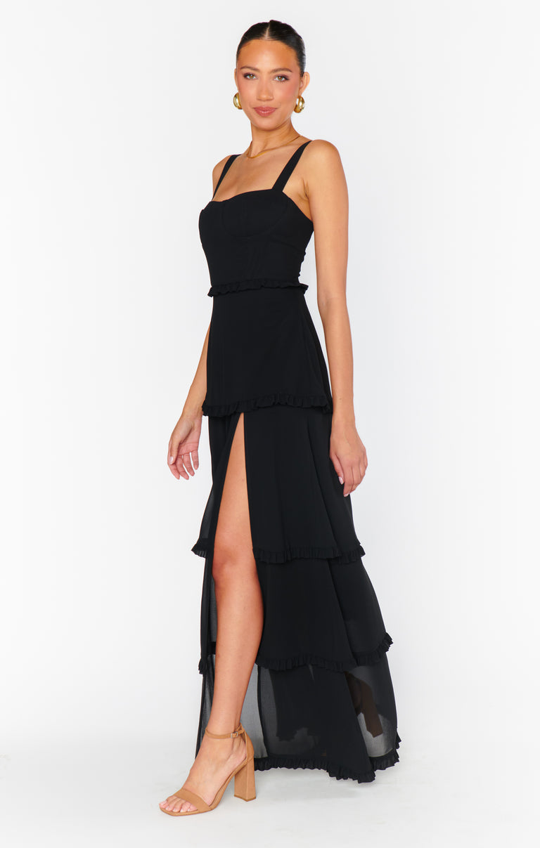 Lady Corset Dress, in Black Chiffon | Show Me Your Mumu | Bridesmaid Dresses & Wedding Attendee Dress Lady Corset Dress, in Black Chiffon | Show Me Your Mumu | Bridesmaid Dresses & Wedding Attendee Dress