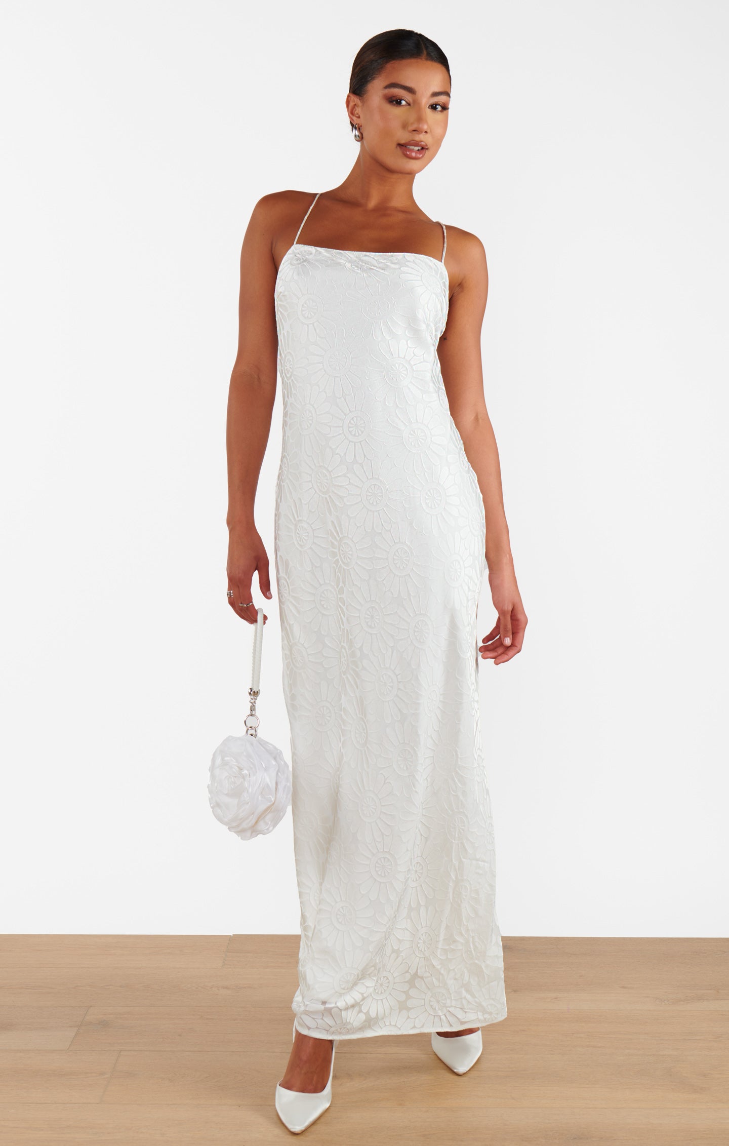Dani Slip Dress ~ White Daisy Burnout – Show Me Your Mumu