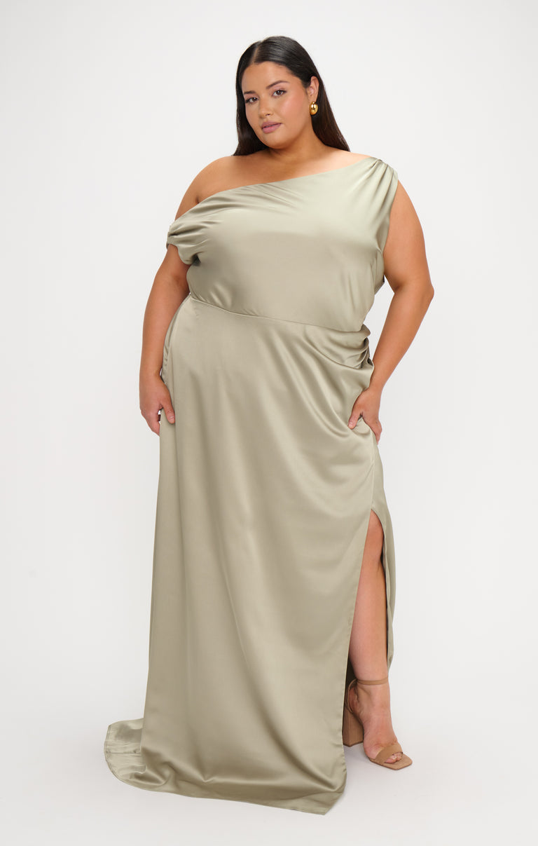 Jodie Dress, in Moss Green Luxe Satin | Show Me Your Mumu | Bridesmaid Dresses & Wedding Attendee Dress Jodie Dress, in Moss Green Luxe Satin | Show Me Your Mumu | Bridesmaid Dresses & Wedding Attendee Dress