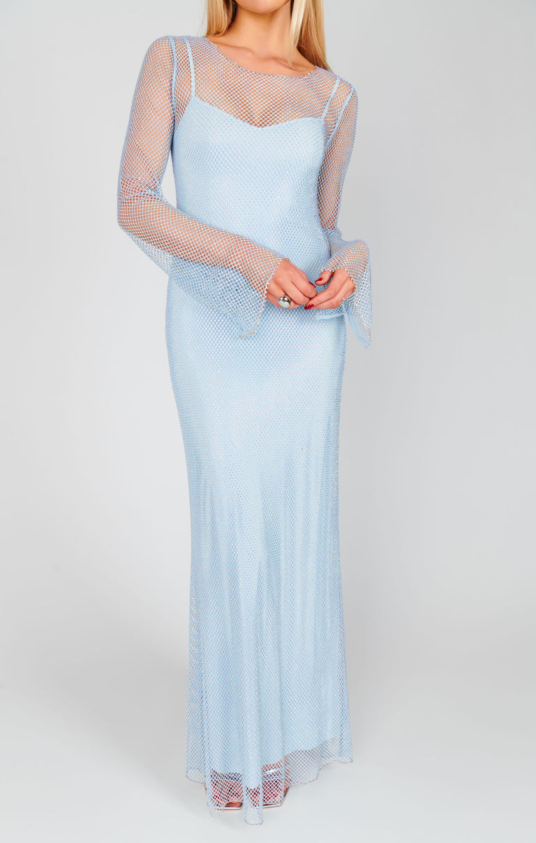 Iconic Maxi Dress, in Light Blue Glitz, Size: 2XL | Show Me Your Mumu | Bridesmaid Dresses & Wedding Attendee Dress Iconic Maxi Dress, in Light Blue Glitz, Size: 2XL | Show Me Your Mumu | Bridesmaid Dresses & Wedding Attendee Dress