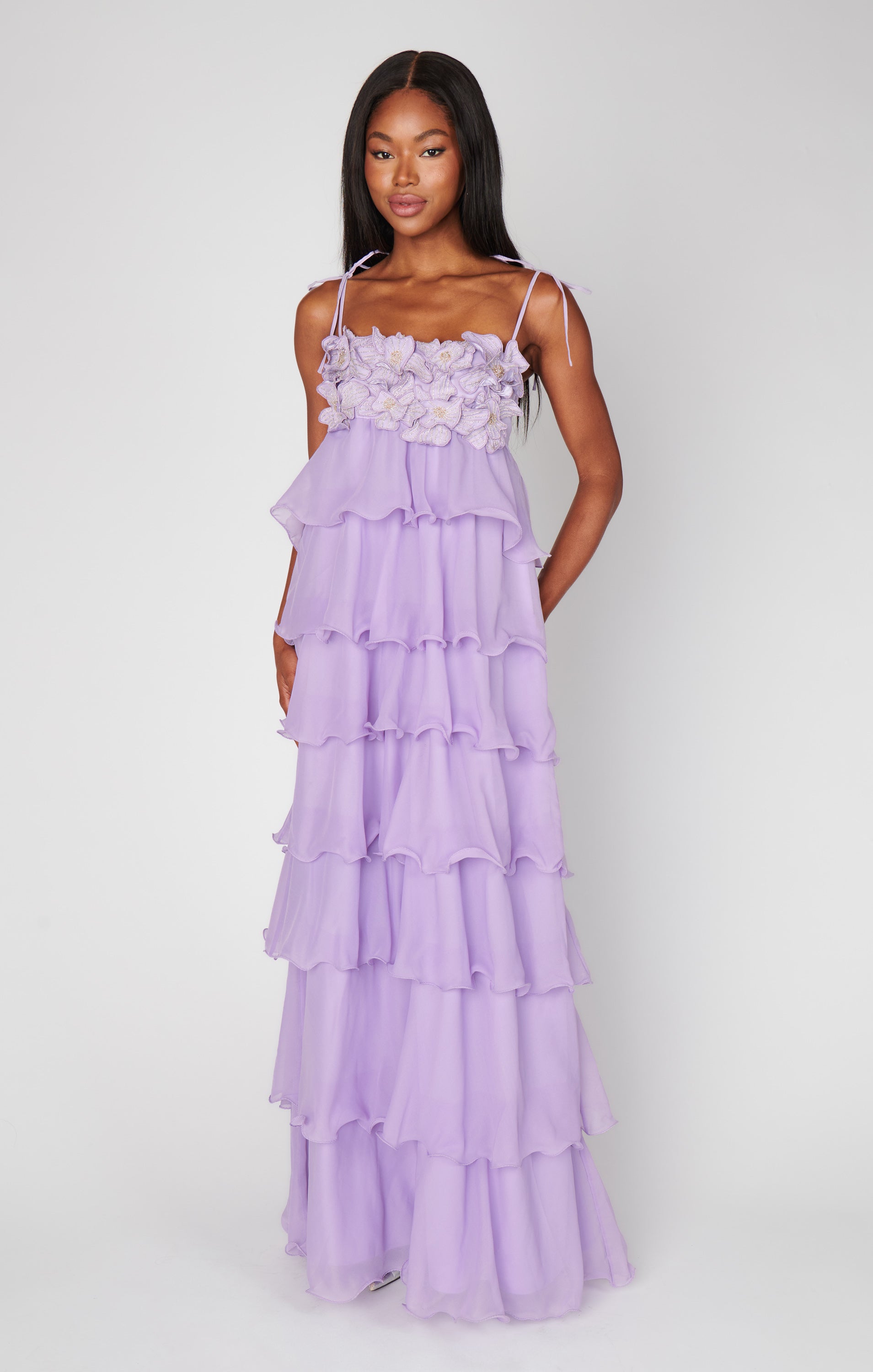Gabriella Maxi Dress, in Lilac Enchanted Embellishment | Show Me Your Mumu