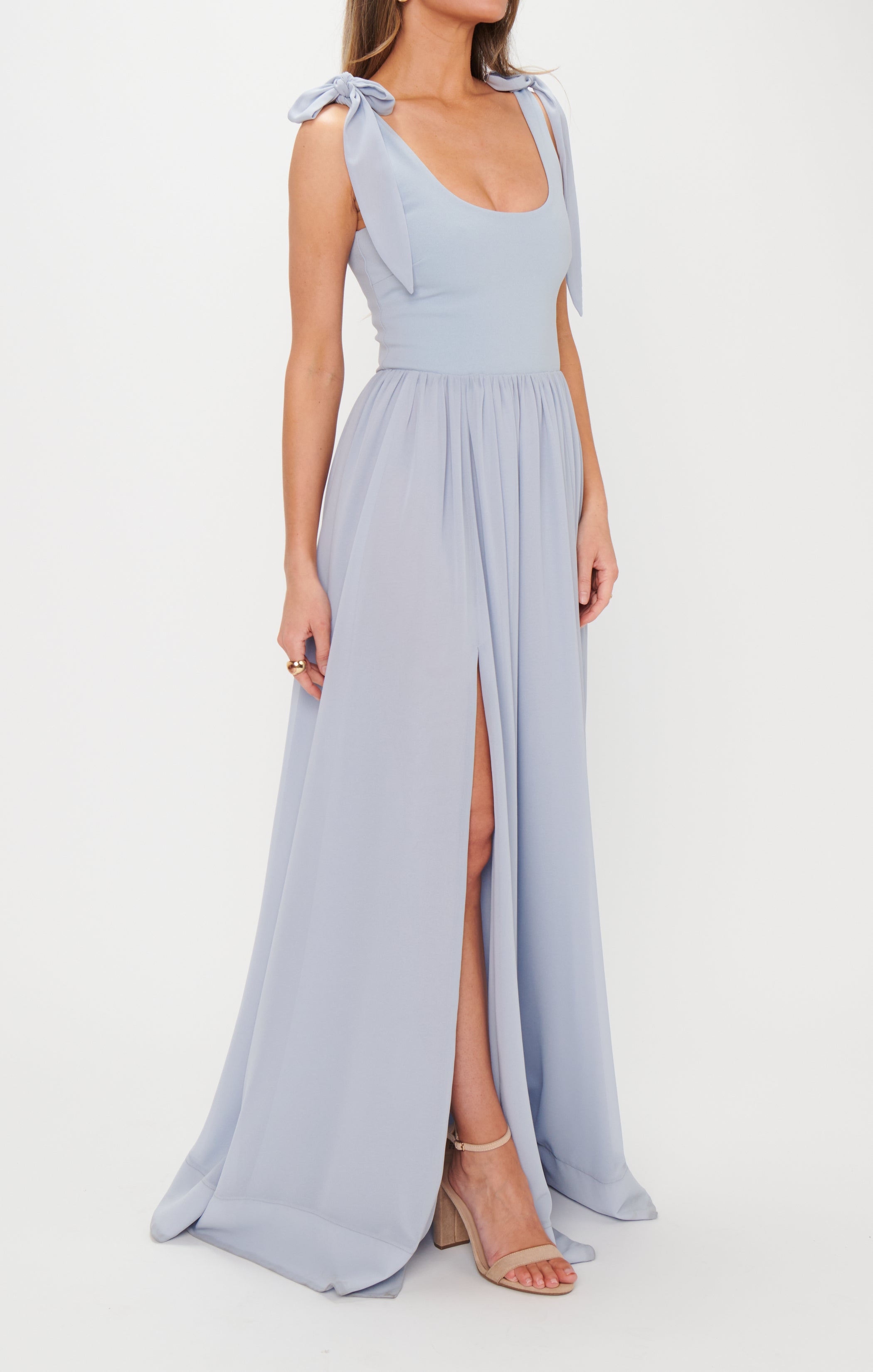 harper maxi dress blue size s Harper Maxi Dress, in Steel Blue Chiffon, Size: XL | Show Me Your Mumu