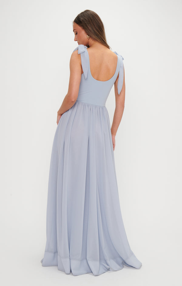 Harper Dress- Blue Stripe