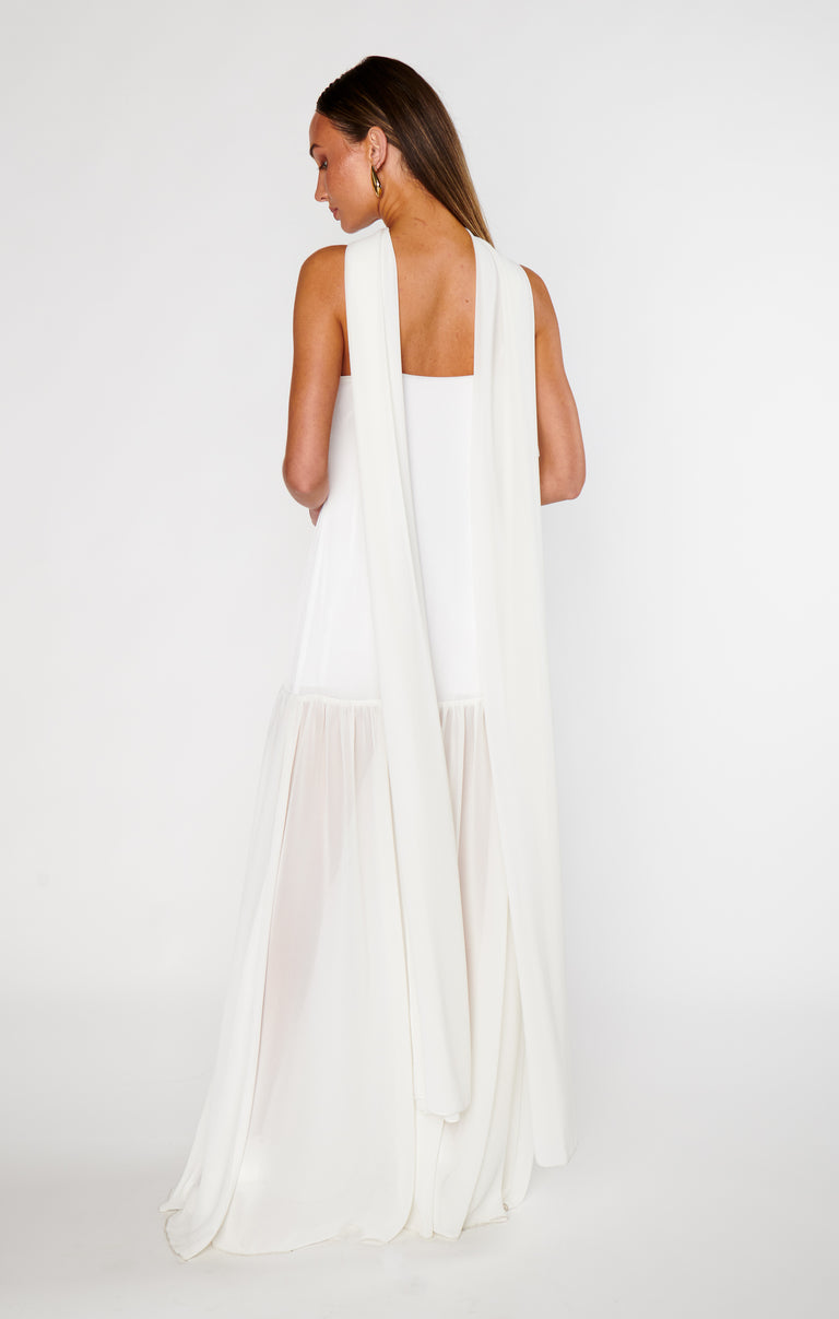 Show Me Your Mumu Dalia Maxi Dress in White