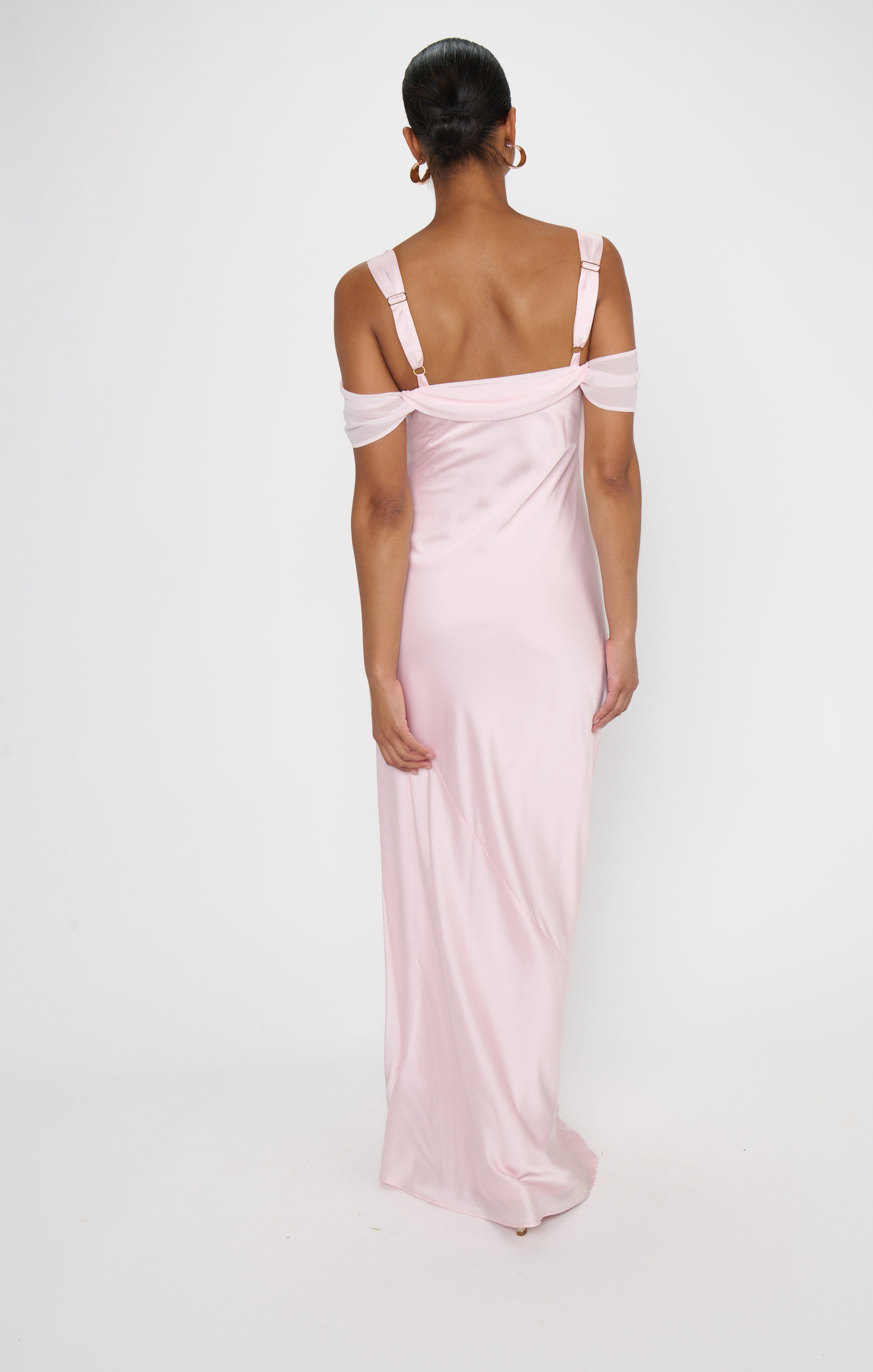 Bella Maxi Dress ~ Powder Pink Luxe Satin Show Me Your Mumu Bella Maxi Dress ~ Powder Pink Luxe Satin Show Me Your Mumu