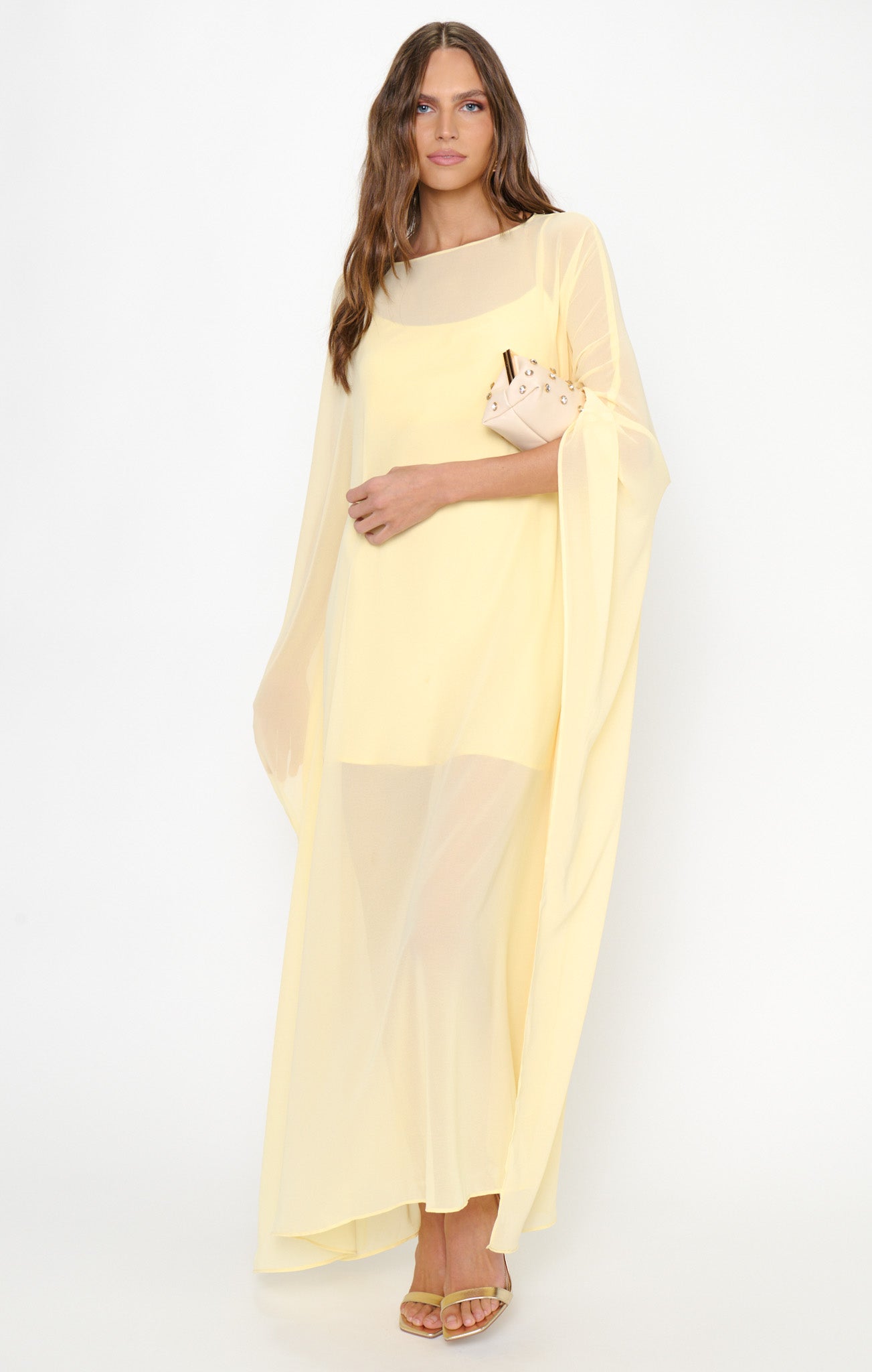 Olsen Maxi Dress ~ Pale Yellow Chiffon – Show Me Your Mumu