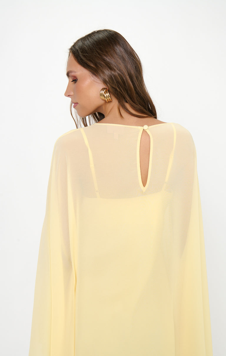 Olsen Maxi Dress ~ Pale Yellow Chiffon – Show Me Your Mumu