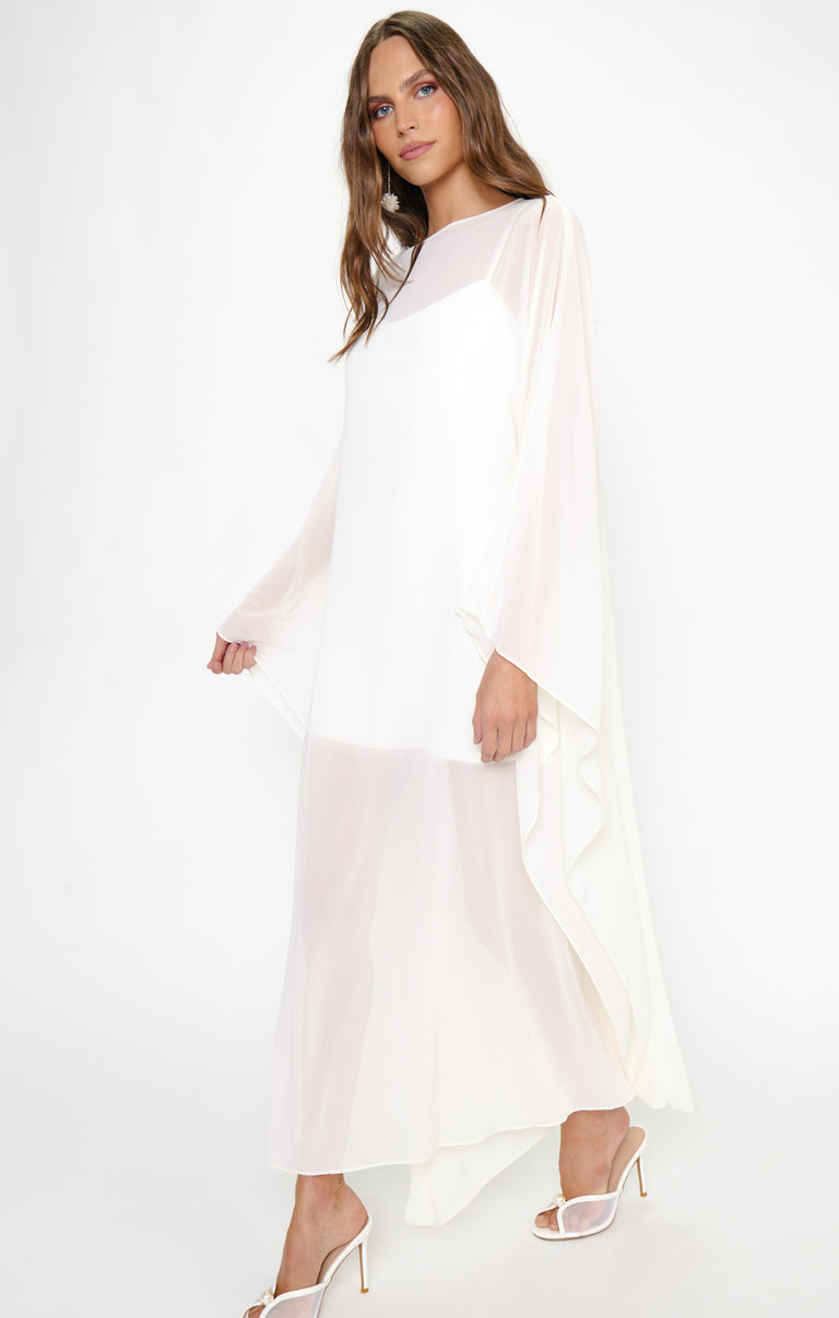Olsen Maxi Dress, in Wedding Cake Chiffon, Size: Medium Olsen Maxi Dress, in Wedding Cake Chiffon, Size: Medium