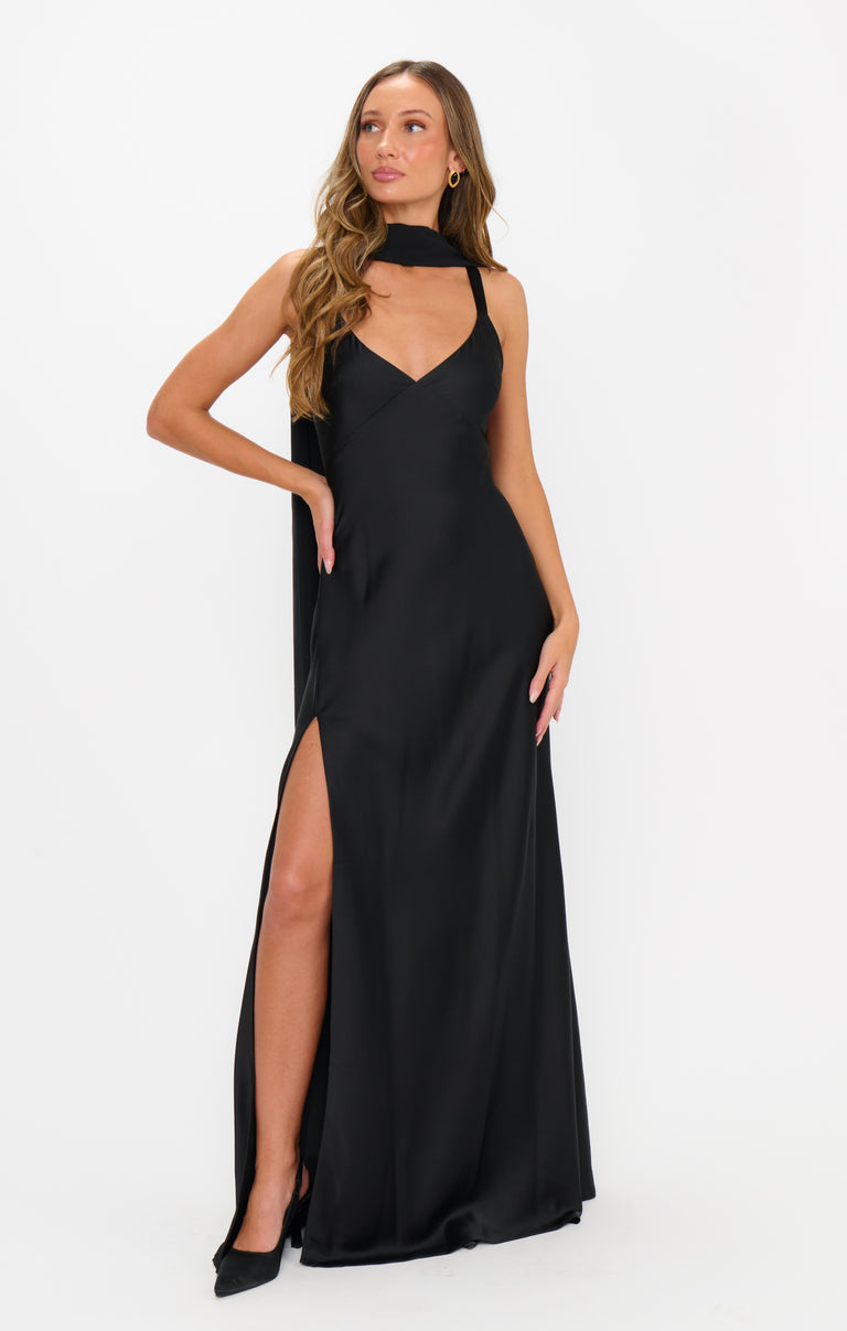 Soiree Shawl, in Black Chiffon | Show Me Your Mumu