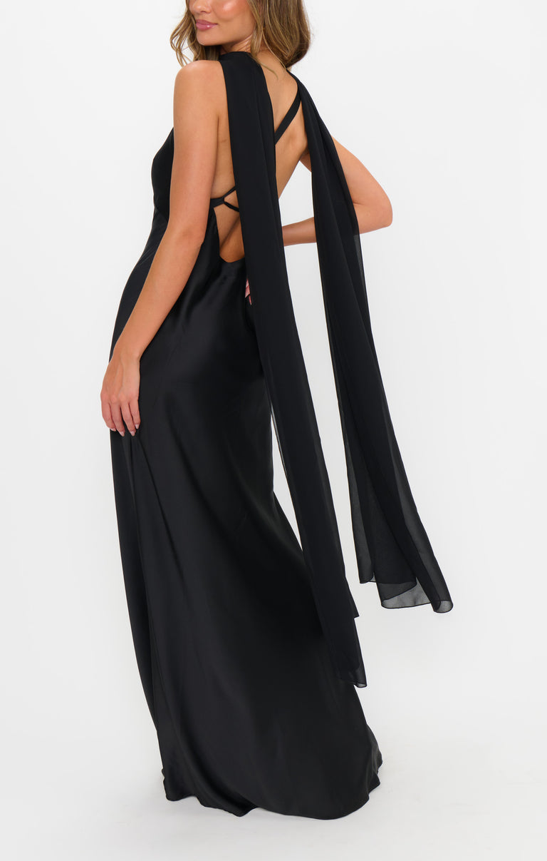 Soiree Shawl, in Black Chiffon | Show Me Your Mumu