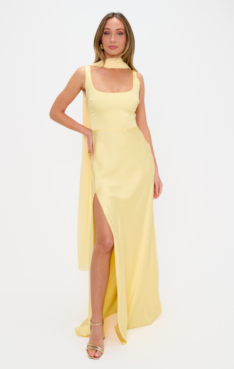 Soiree Shawl, in Pale Yellow Chiffon | Show Me Your Mumu | Wedding Attendee Dress Soiree Shawl, in Pale Yellow Chiffon | Show Me Your Mumu | Wedding Attendee Dress