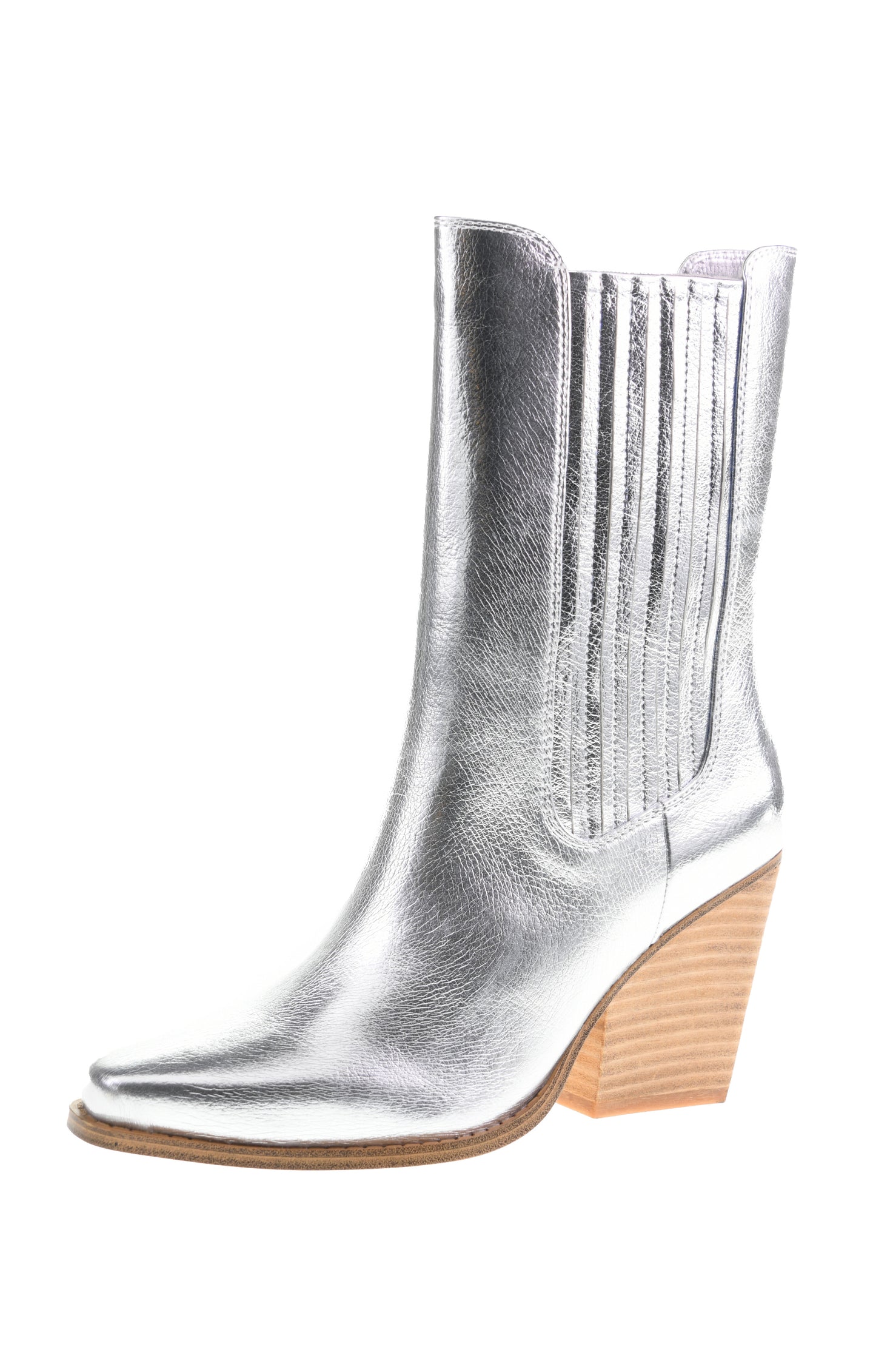silver abba boots