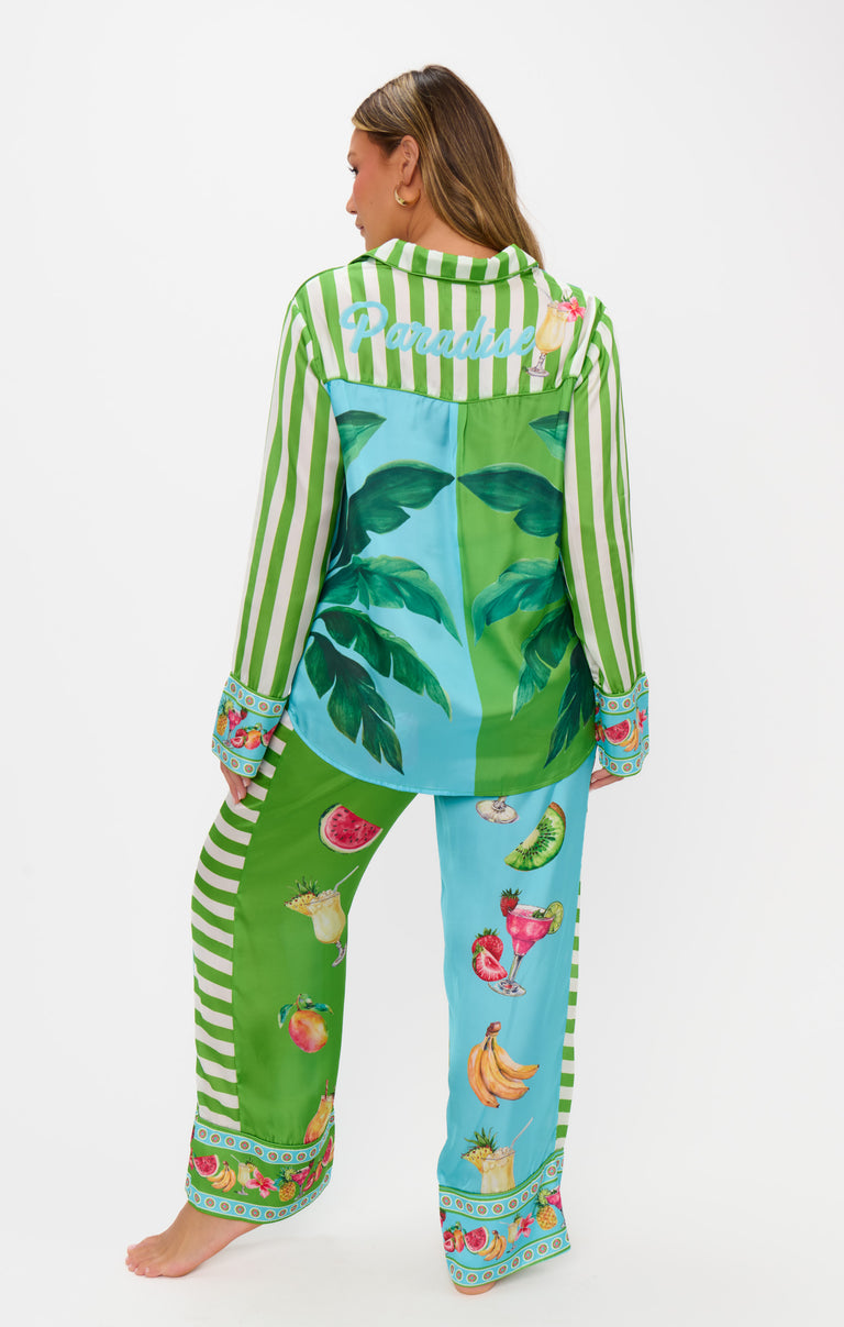 Classic PJ Set ~ Piña Colada Party Silky