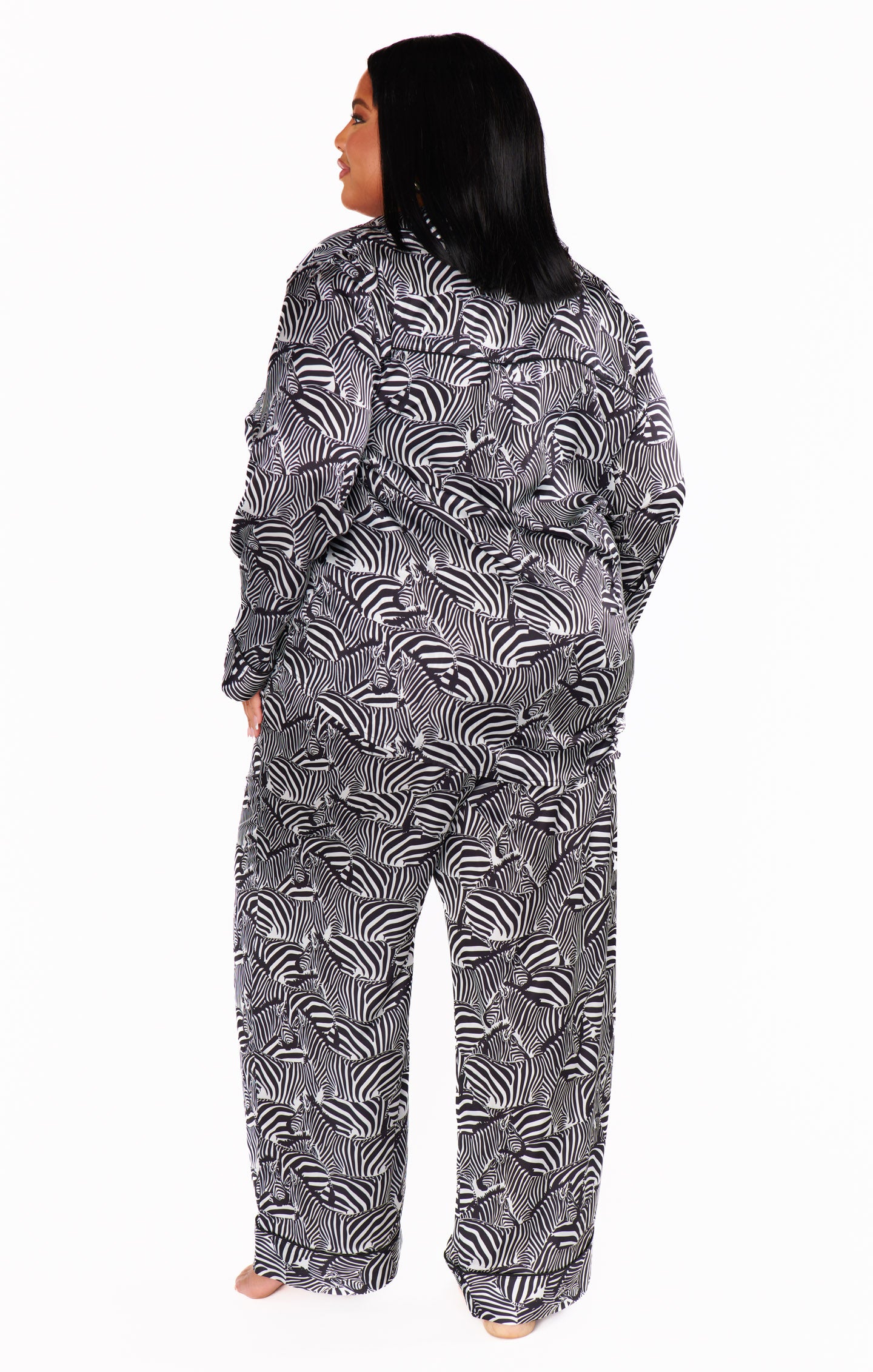 Zebra print pajamas for adults hot sale