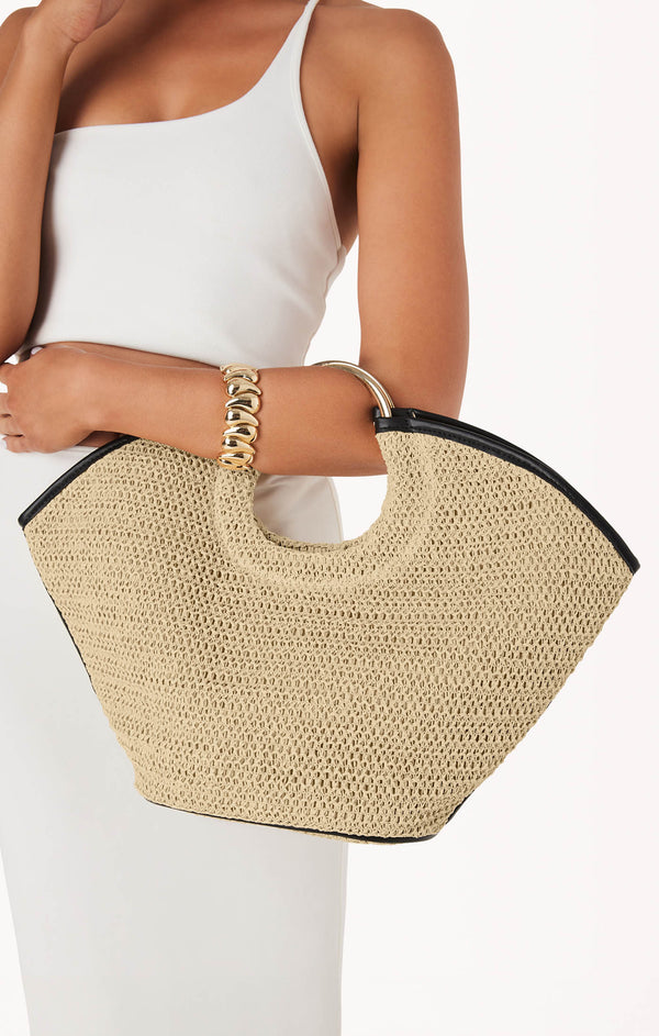 Billini Dawn Tote Bag ~ Natural Raffia/Black – Show Me Your Mumu