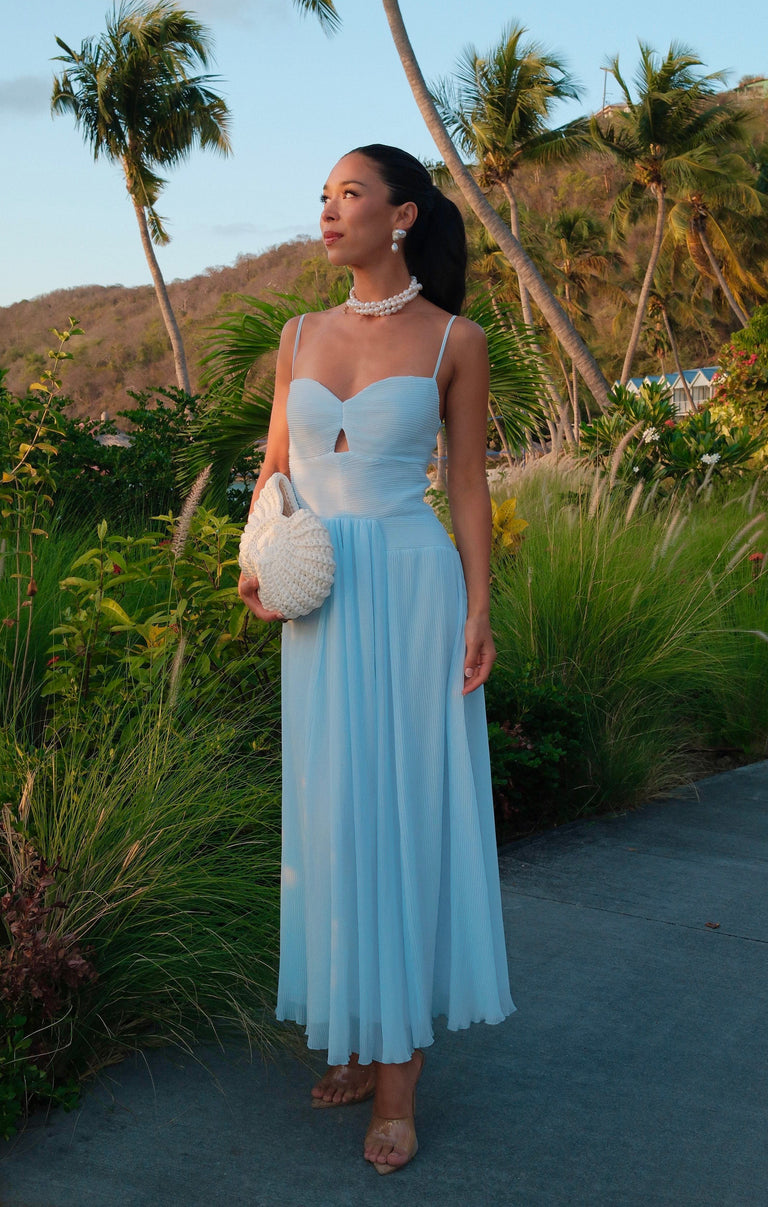 Camille Midi Dress ~ Ice Blue  Show Me Your Mumu