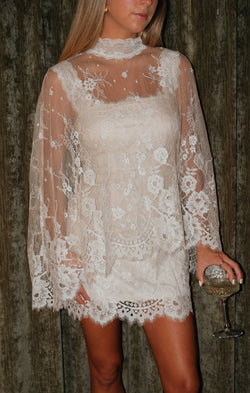Destiny Cape ~ Devoted White Lace