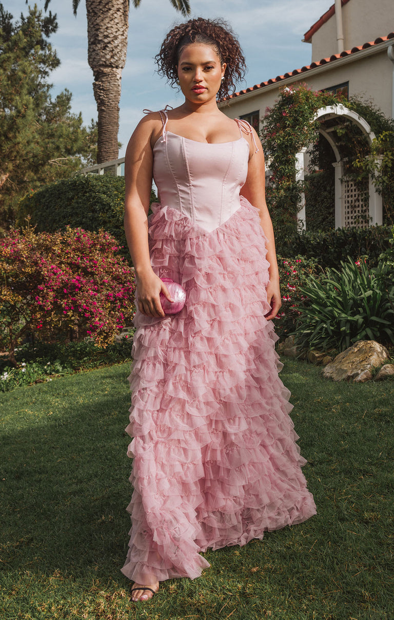 Francesca Maxi Dress, in Ballet Slipper Ruffle Tulle, Size: Large | Show Me Your Mumu | Bridesmaid Dresses & Wedding Attendee Dress Francesca Maxi Dress, in Ballet Slipper Ruffle Tulle, Size: Large | Show Me Your Mumu | Bridesmaid Dresses & Wedding Attendee Dress