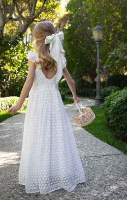 Darling Dress ~ Ivory Daisy Embroidery