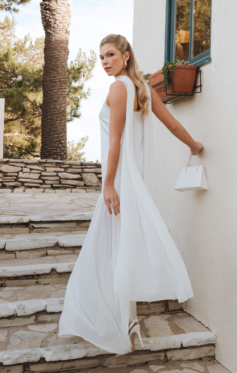 Show Me Your Mumu Dalia Maxi Dress in White