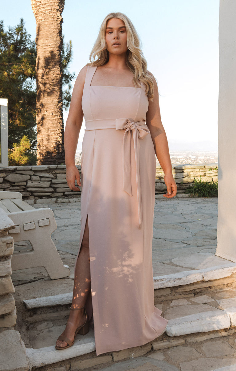 Paris Gown ~ Dusty Blush Stretch – Show Me Your Mumu