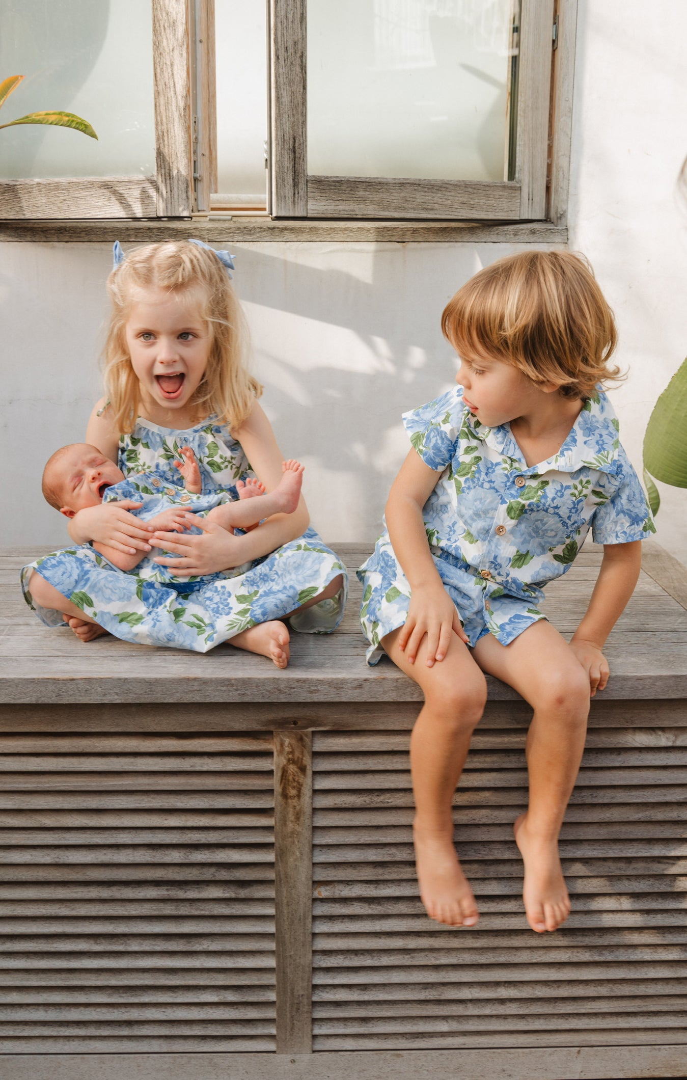 Misha & Puff Paloma Onesie花柄6-12mブルマ　セット Rowan Onesie ~ Cottage Floral Blue – Show Me Your Mumu