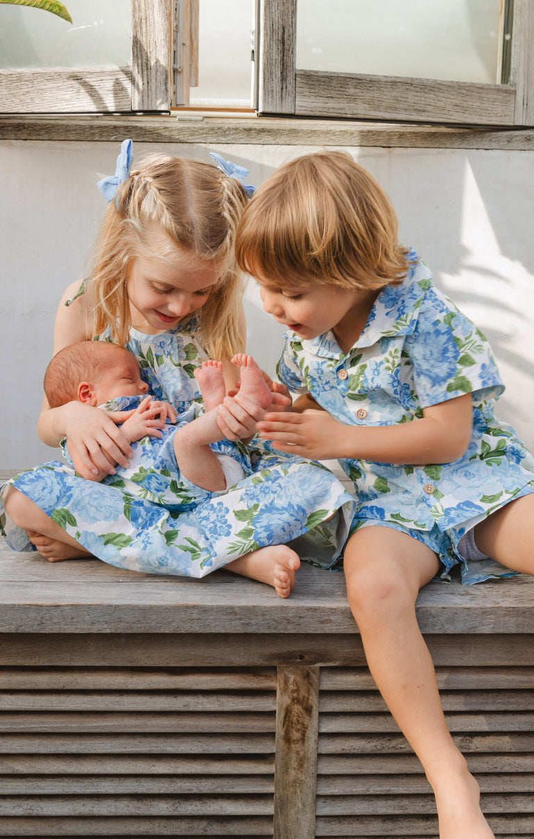 Pia Dress ~ Cottage Floral Blue  Show Me Your Mumu
