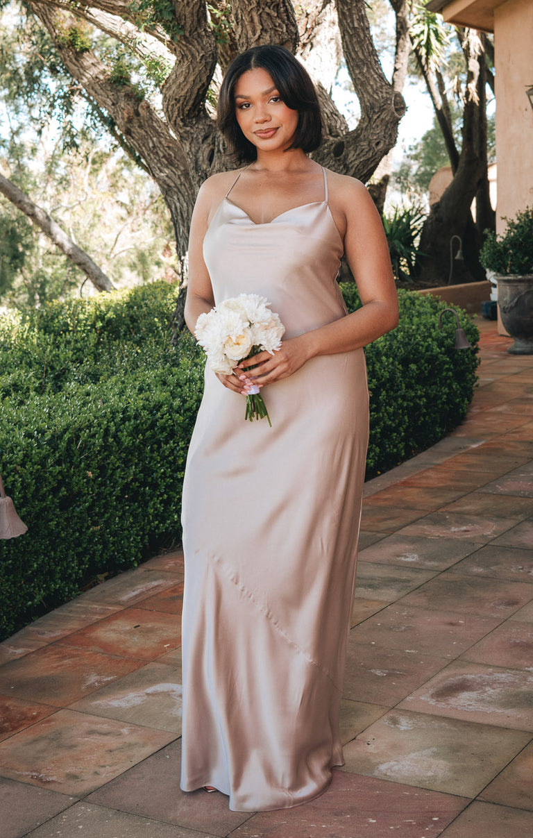 Tuscany Maxi Slip Dress ~ Show Me The Ring Luxe Satin – Show Me Your Mumu