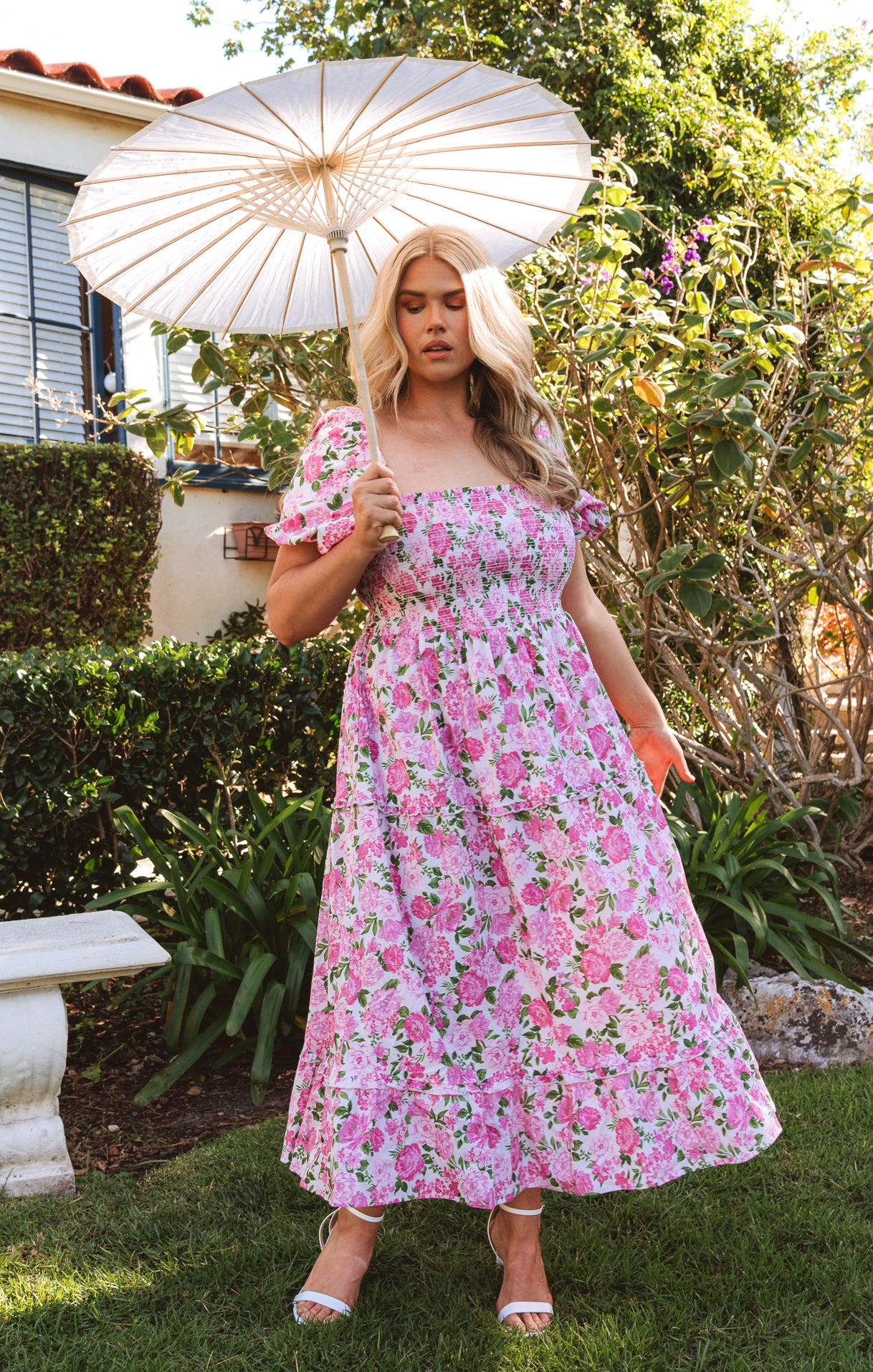 Afternoon Tea Dress Cottage Floral Pink – Show Me Your Mumu