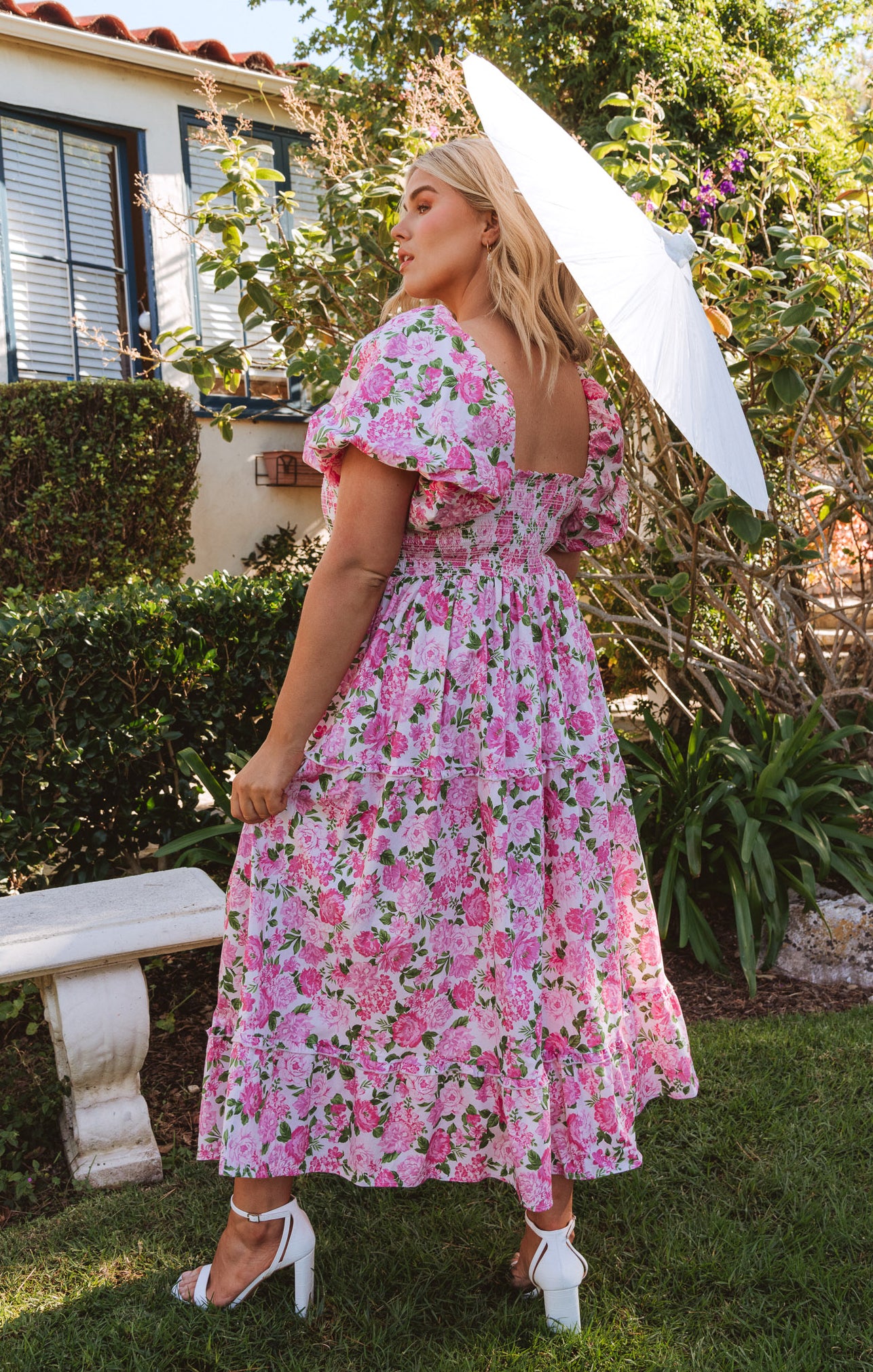 Afternoon Tea Dress ~ Cottage Floral Pink Show Me Your Mumu Afternoon Tea Dress ~ Cottage Floral Pink Show Me Your Mumu