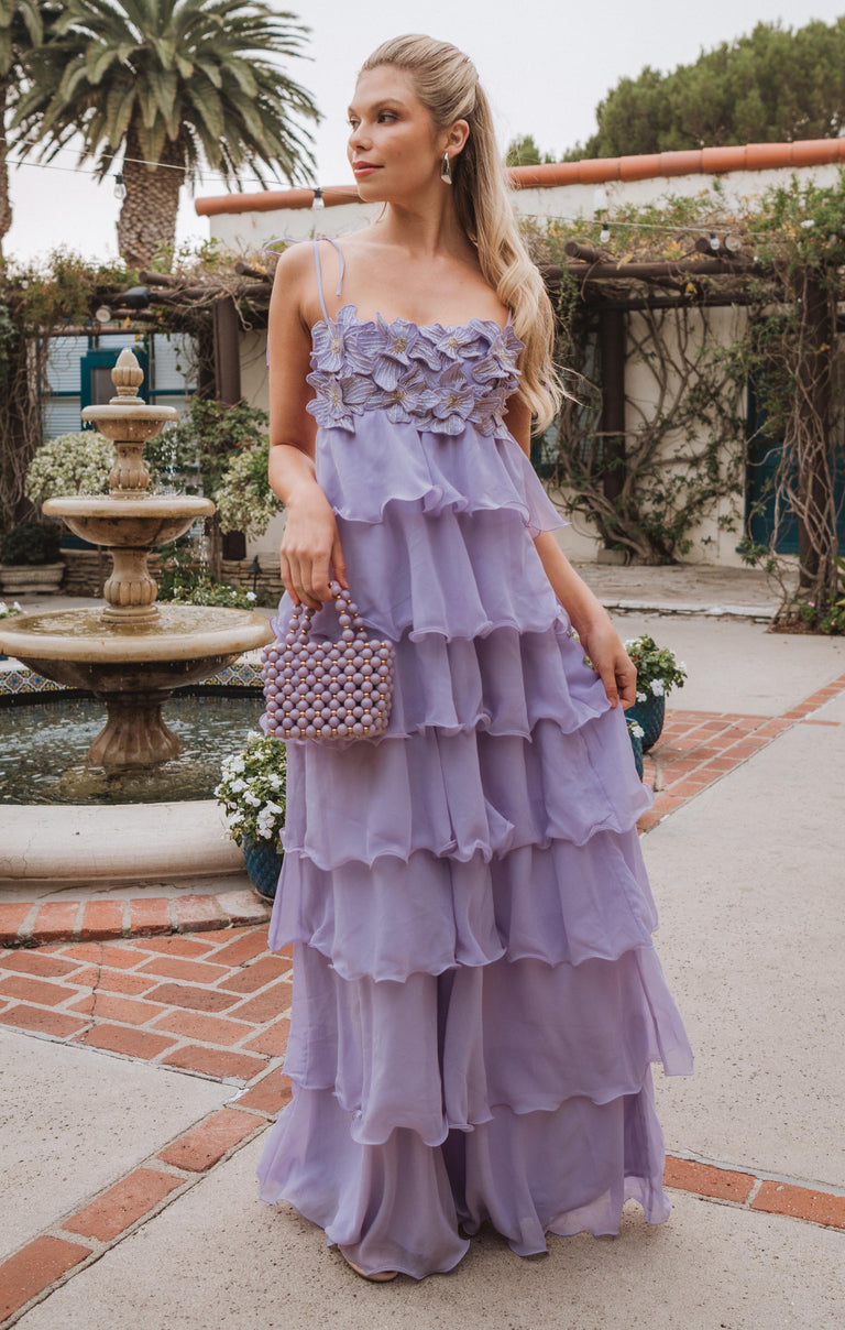 Gabriella Maxi Dress, in Lilac Enchanted Embellishment | Show Me Your Mumu