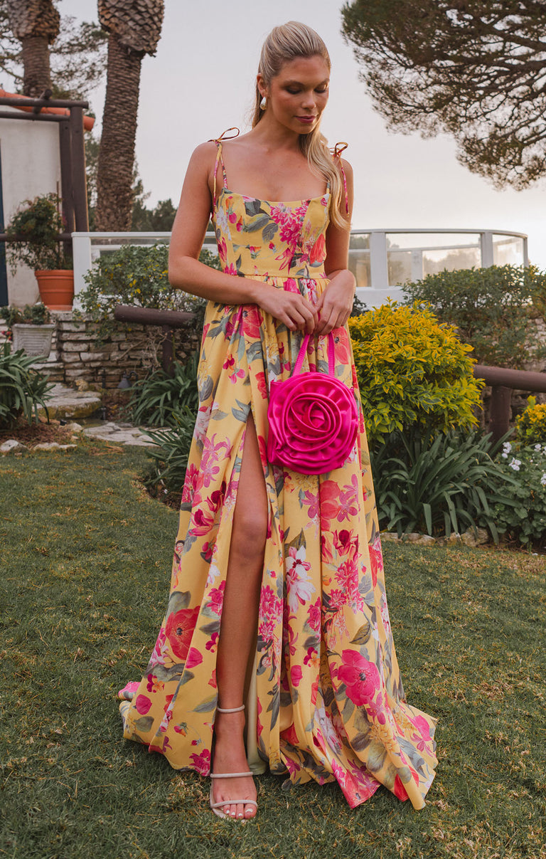 Juliet Maxi Dress, in Mimosa Floral Taffeta, Size: Medium | Show Me Your Mumu | Bridesmaid Dresses & Wedding Attendee Dress Juliet Maxi Dress, in Mimosa Floral Taffeta, Size: Medium | Show Me Your Mumu | Bridesmaid Dresses & Wedding Attendee Dress