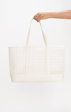 Soleil Tote Bag ~ White