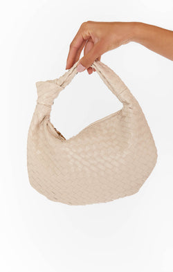Melie Bianco Willow Woven Bag ~ Ivory