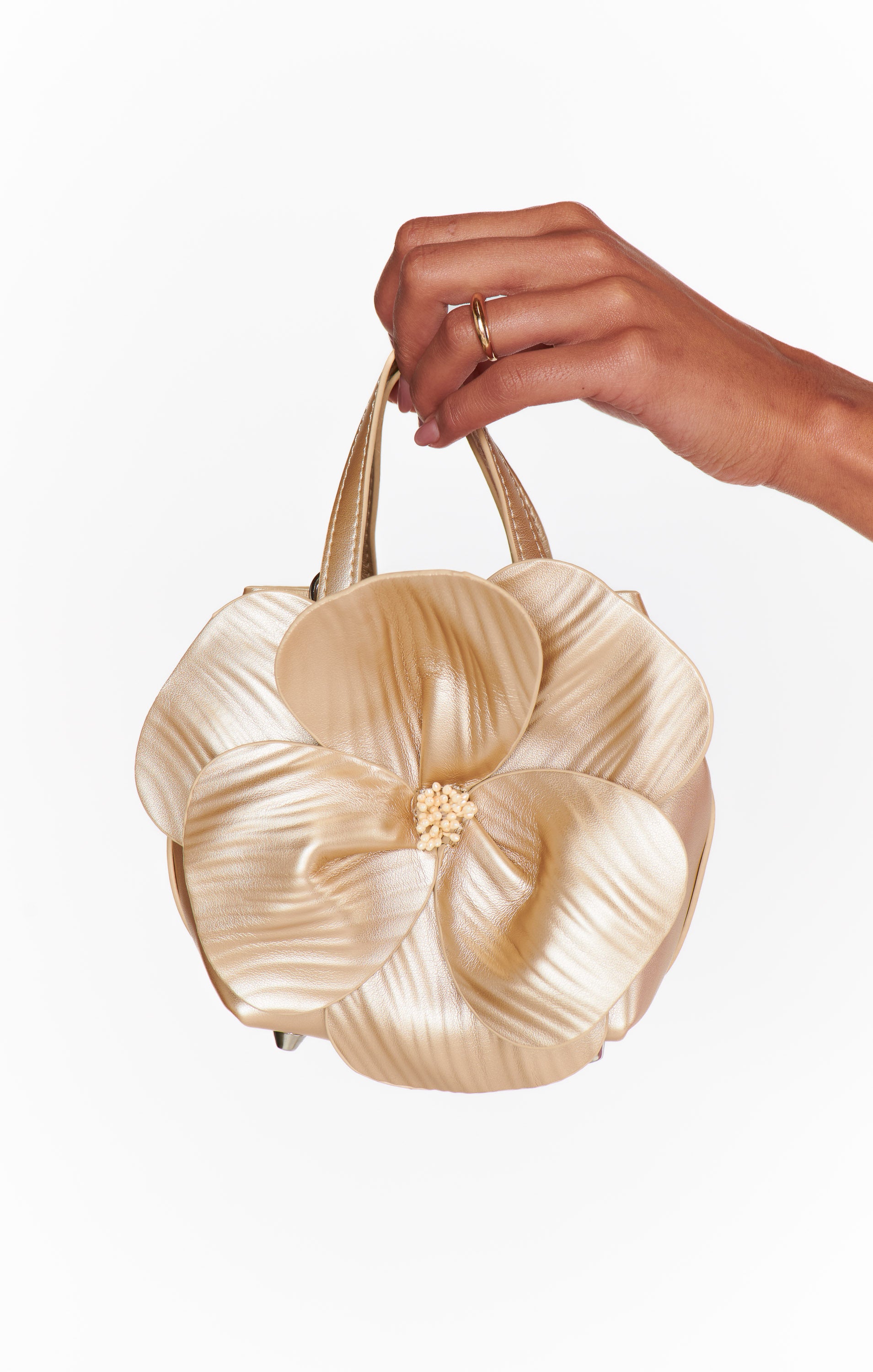 ★HEEARI★ [2nd Reorder] Peony Baguette Bag_Ivory Designer fashion, Seoul-fully created | W Concept