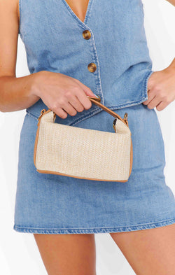 Marissa Woven Bag ~ Natural