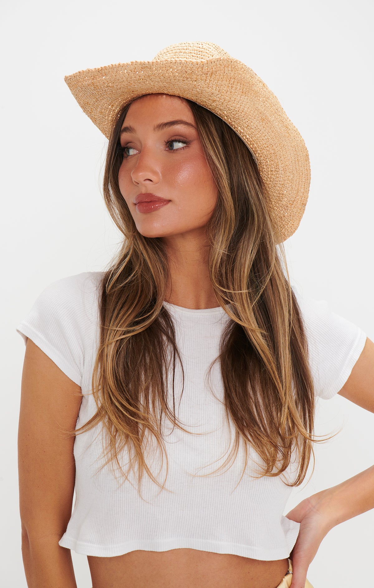 8699 Faux Raffia Straw Western Cowboy Cowgirl Hat For Women Or Ladies- Cute Amazon.com: LIDHAY Men & Women main image 2