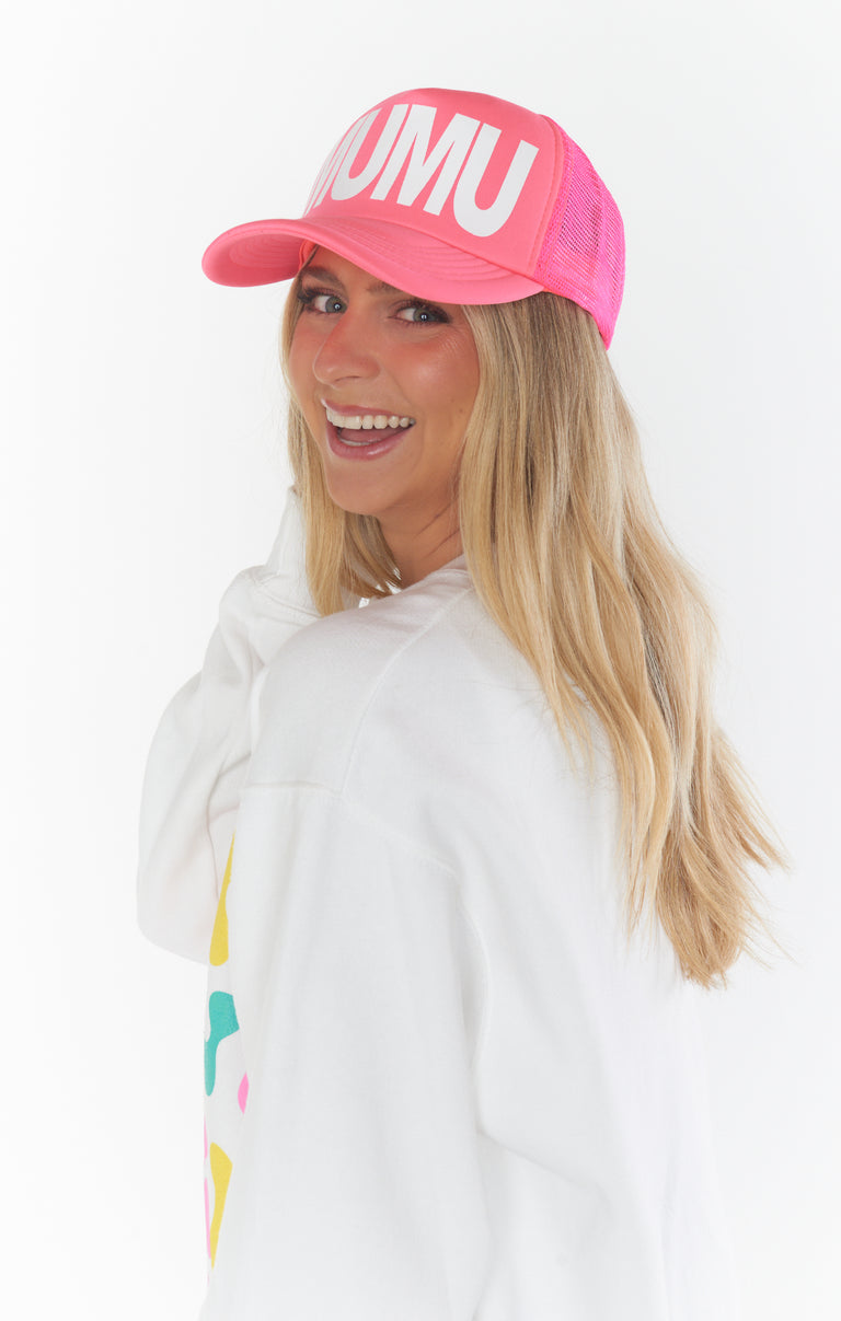Show me your mumu hat MUMU Trucker Hat ~ Black and White – Show Me Your Mumu main image 3