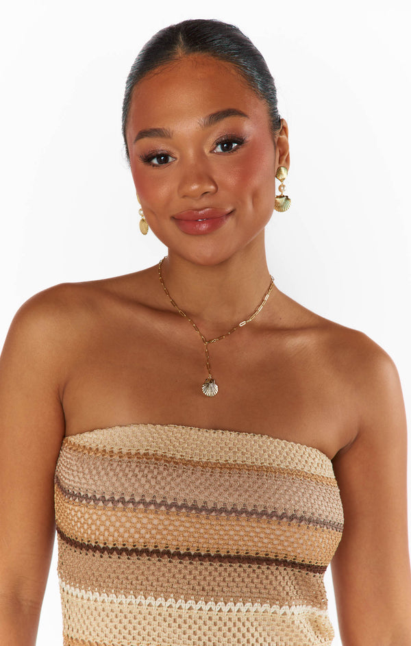Faithy Jewels Sophie Shell Necklace ~ Gold – Show Me Your Mumu Faithy Jewels Sophie Shell Necklace ~ Gold – Show Me Your Mumu