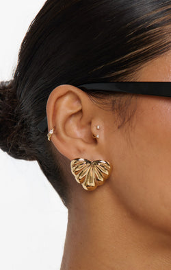 Sunset Palm Earrings ~ Gold