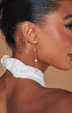 Faithy Jewels Charlotte Earrings ~ Gold/Pearl