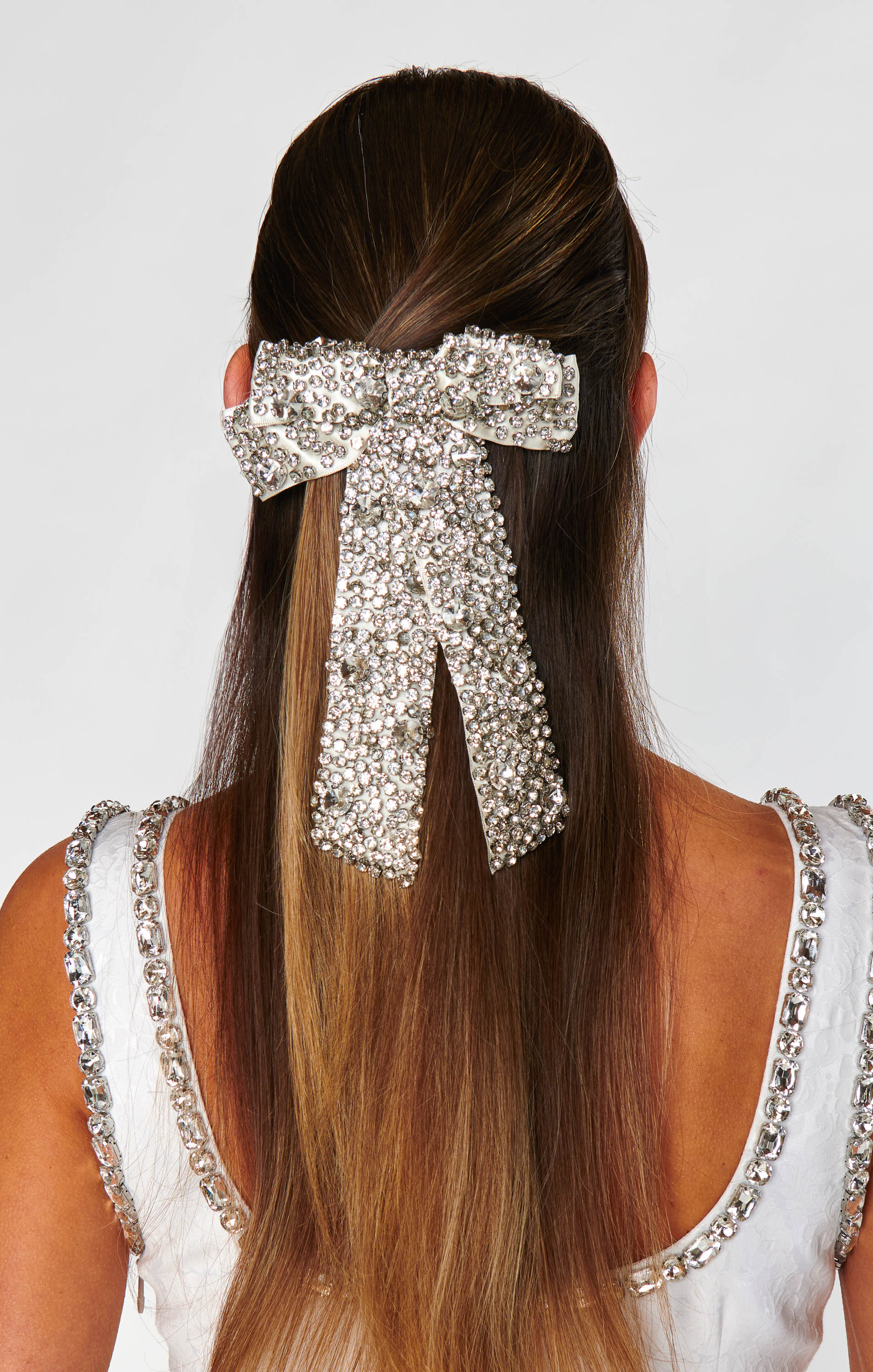 Crystal Hair Bow ~ Silver – Show Me Your Mumu