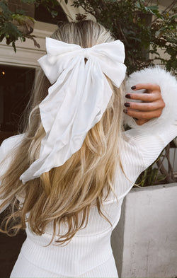 Darling Hair Bow ~ White