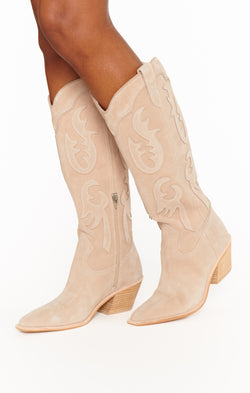 Dolce Vita Samsin Cowboy Boot ~ Taupe