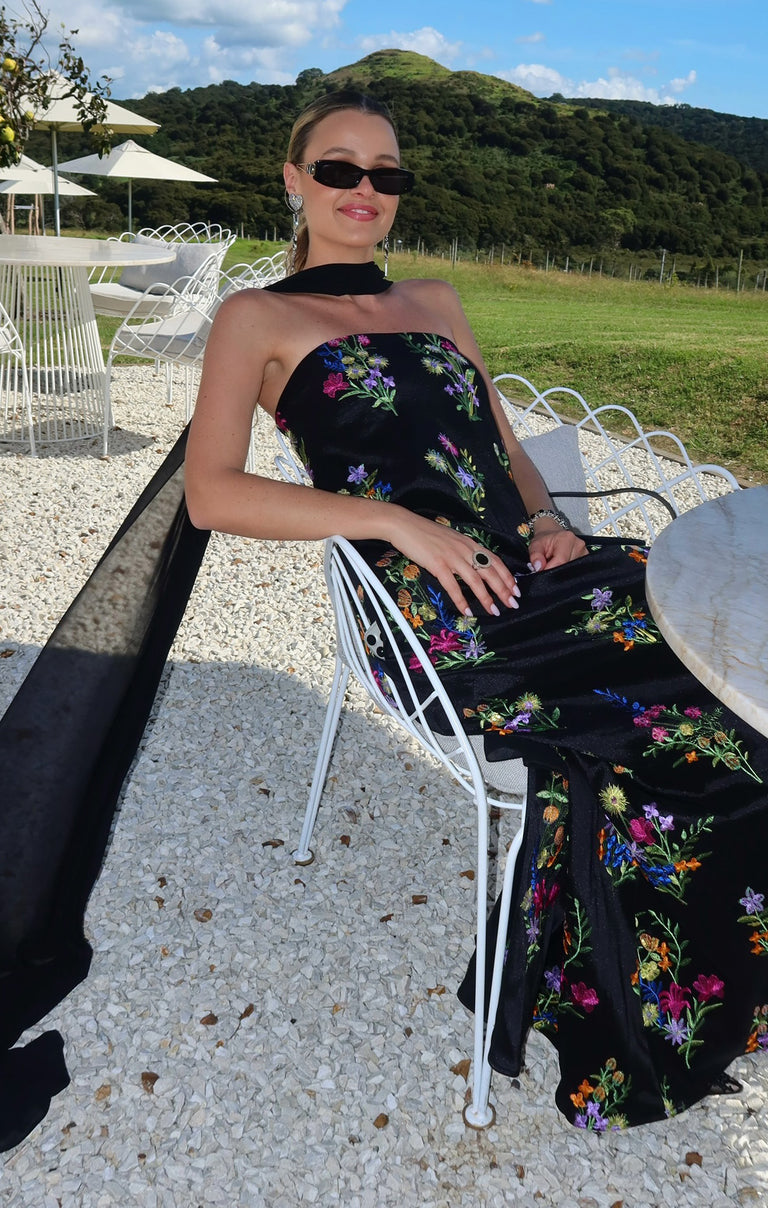 Riley Maxi Dress ~ Ethereal Sequins Black – Show Me Your Mumu
