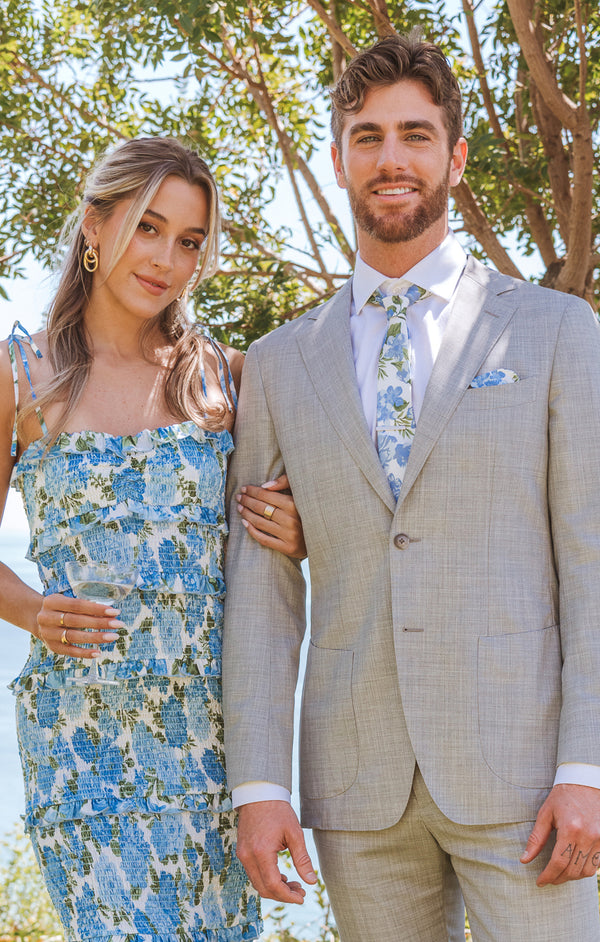 Nico Neck Tie ~ Cottage Floral Blue – Show Me Your Mumu