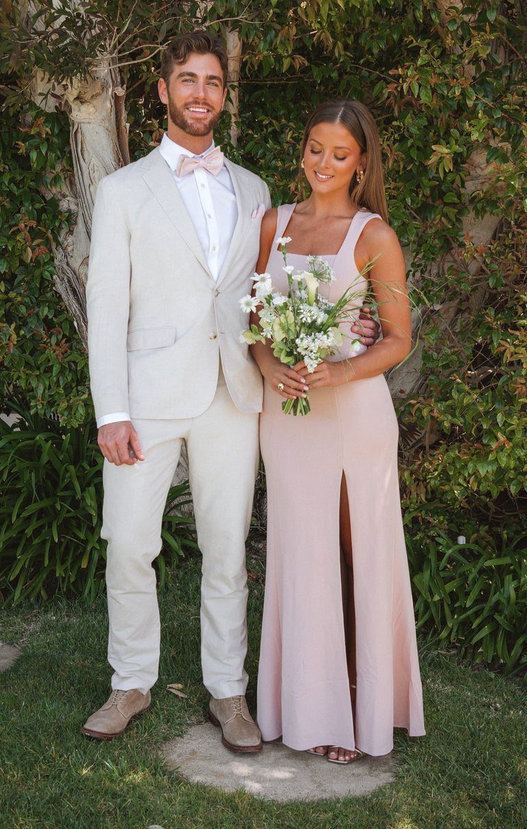 Josh Bow Tie ~ Dusty Blush Linen – Show Me Your Mumu