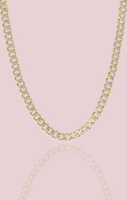 OMA The Label The Frosty Link Collection 9mm Necklace ~ Gold