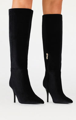 Billini Willemina Boot ~ Black Velvet