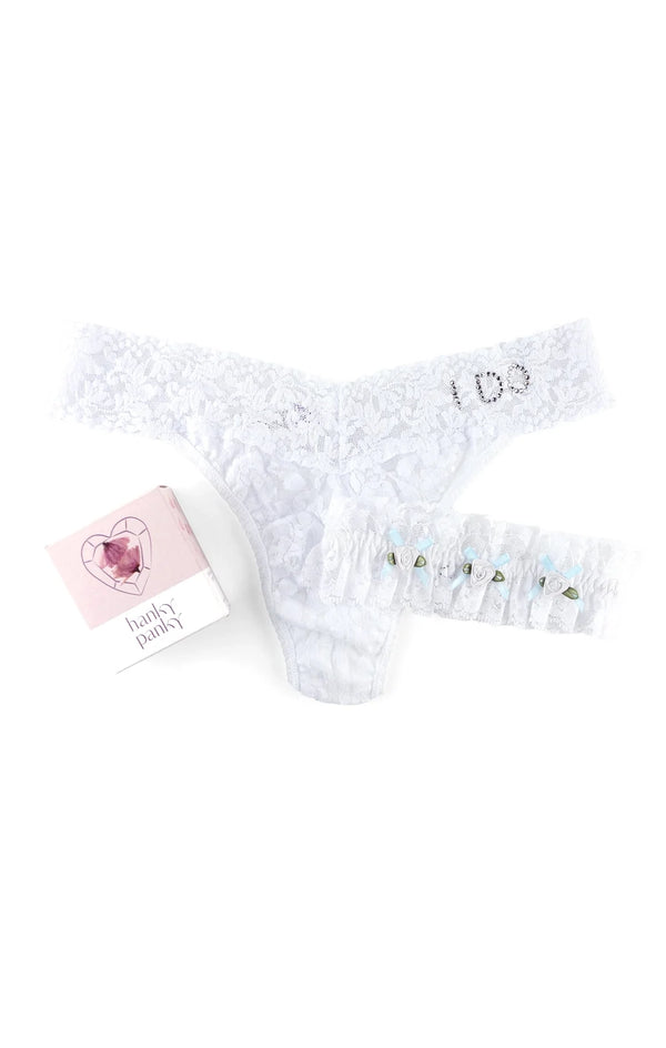 Hanky Panky I Do Original Rise Thong & Garter Box Set ~ White – Show Me ... Hanky Panky I Do Original Rise Thong & Garter Box Set ~ White – Show Me ...